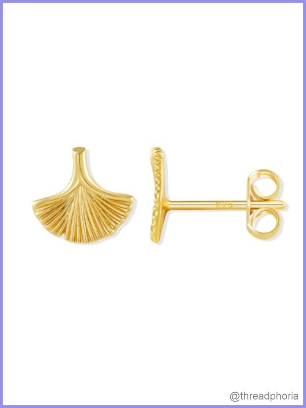 925 Sterling Silver Stud Earrings 14K Gold Plated Hypoallergenic Set